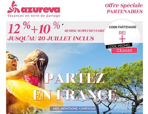 Promo vacances : promotion séjour et vacances Azureva.